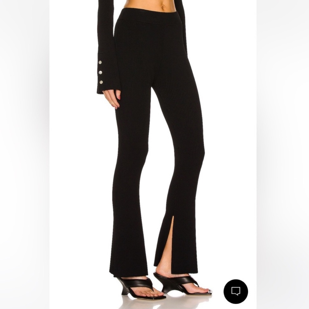 LE ORE Rimini Rib Knit Flared Pants Plus 2X - Picture 1 of 11